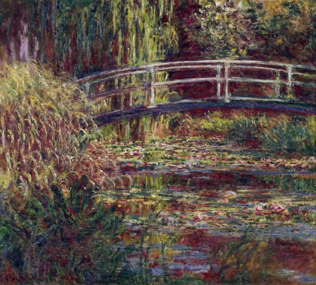 The Japanese Bridge by Claude Monet